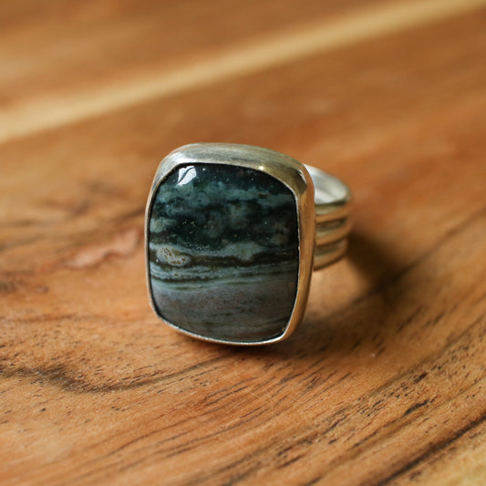 Jasper Statement Ring - Size 9