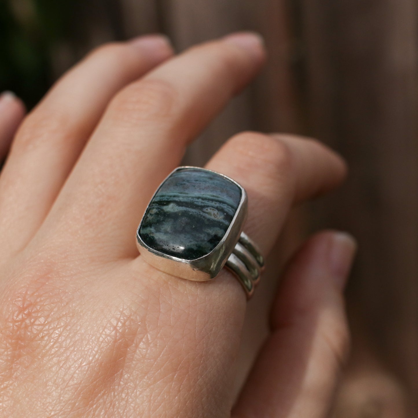 Jasper Statement Ring - Size 9