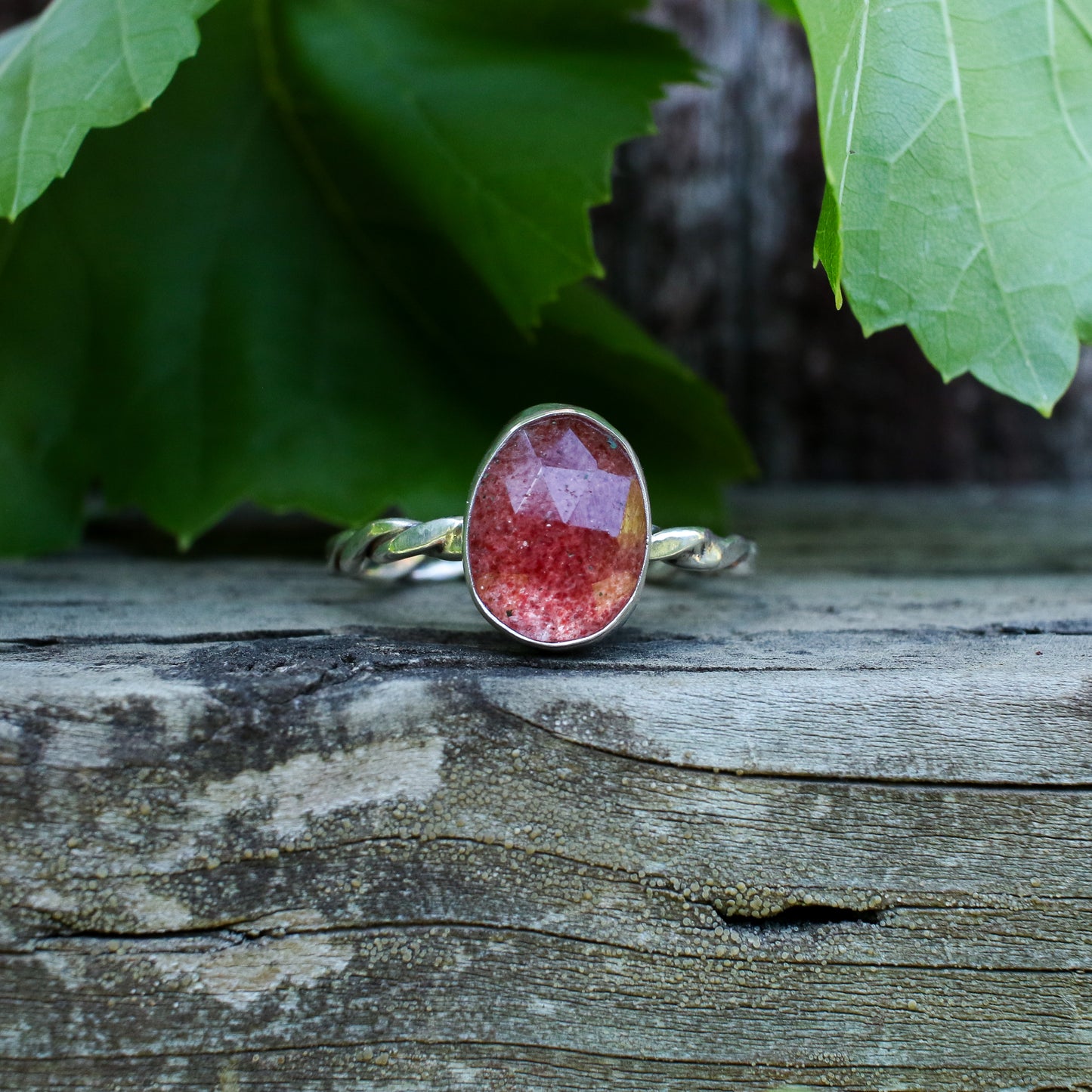 Strawberry Quartz Everyday Ring - Size 12