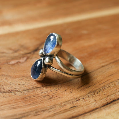 Double Kyanite Everyday Ring - Size 7