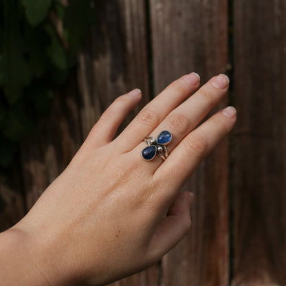 Double Kyanite Everyday Ring - Size 7