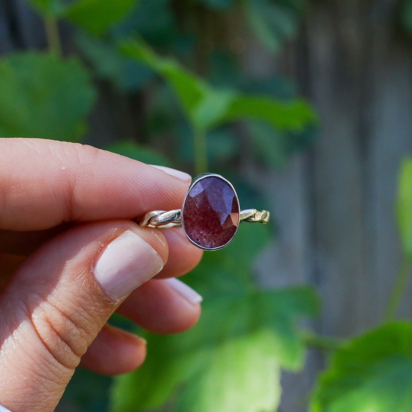 Strawberry Quartz Everyday Ring - Size 12