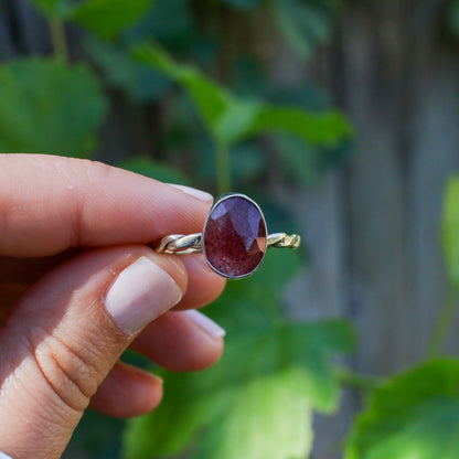 Strawberry Quartz Everyday Ring - Size 12