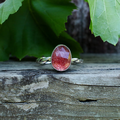 Strawberry Quartz Everyday Ring - Size 12